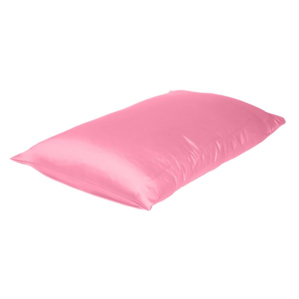 Pink Rose Dreamy Set of 2 Silky Satin Standard Pillowcases - Image 4