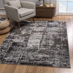 4?x 6?Gray Metro Modern Abstract Area Rug