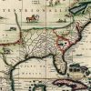 16" x 20" Vintage 1652 Map of Early North America Wall Art - Image 2