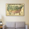 24" x 36" Vintage 1862 Civil War Map Wall Art - Image 2