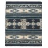 Ultra Soft Blue Tone Southwest Handmade Blanket - Image 2