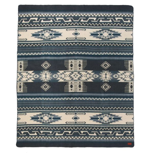 Ultra Soft Blue Tone Southwest Handmade Blanket - Image 2