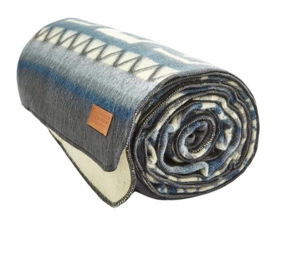 Ultra Soft Blue Tone Southwest Handmade Blanket - Image 4