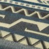 Ultra Soft Blue Tone Southwest Handmade Blanket - Image 5
