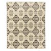 Ultra Soft Light Gray Southwest Handmade Blanket - Image 2