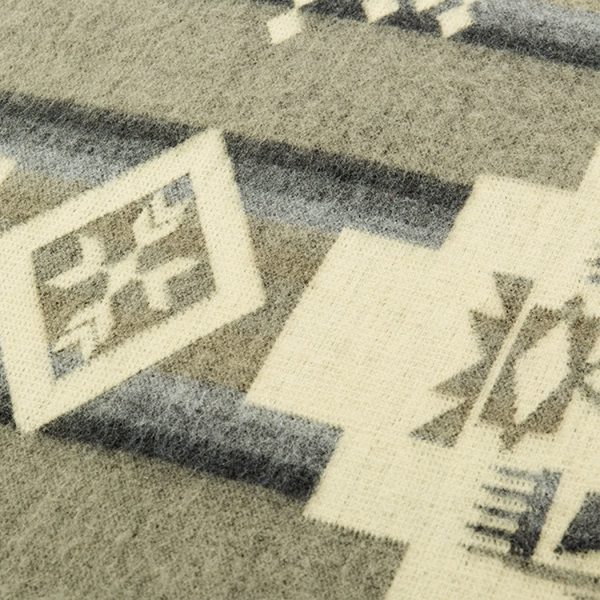 Ultra Soft Light Gray Southwest Handmade Blanket - Image 5