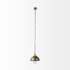 Distressed Bronze Metal Dome Hanging Light - Image 2