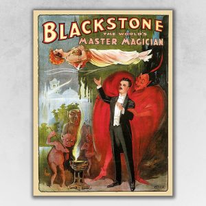 24" x 32" Vintage 1934 Blackstone Magic Wall Art