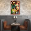 16" x 24" Vintage c1920s Carter Vintage Magic Poster Wall Art - Image 2