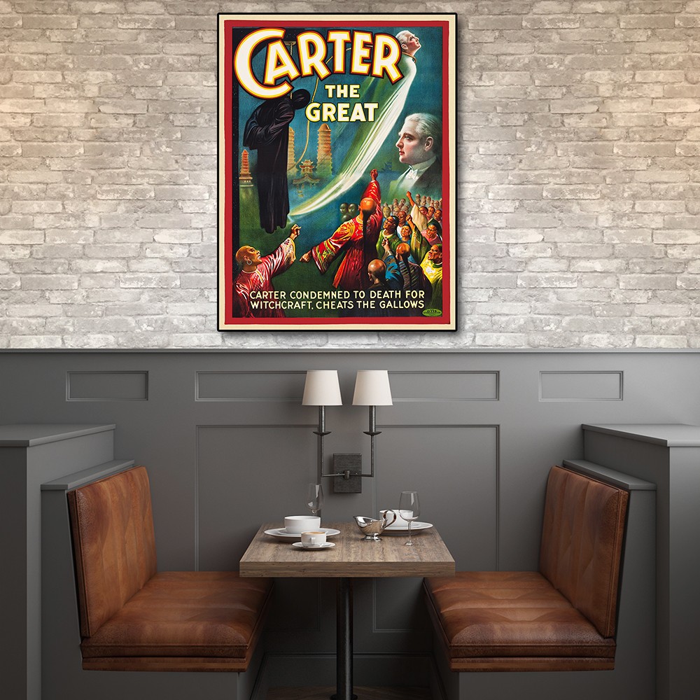 18" x 24" Vintage 1926 Carter Witchcraft Magic Poster Wall Art