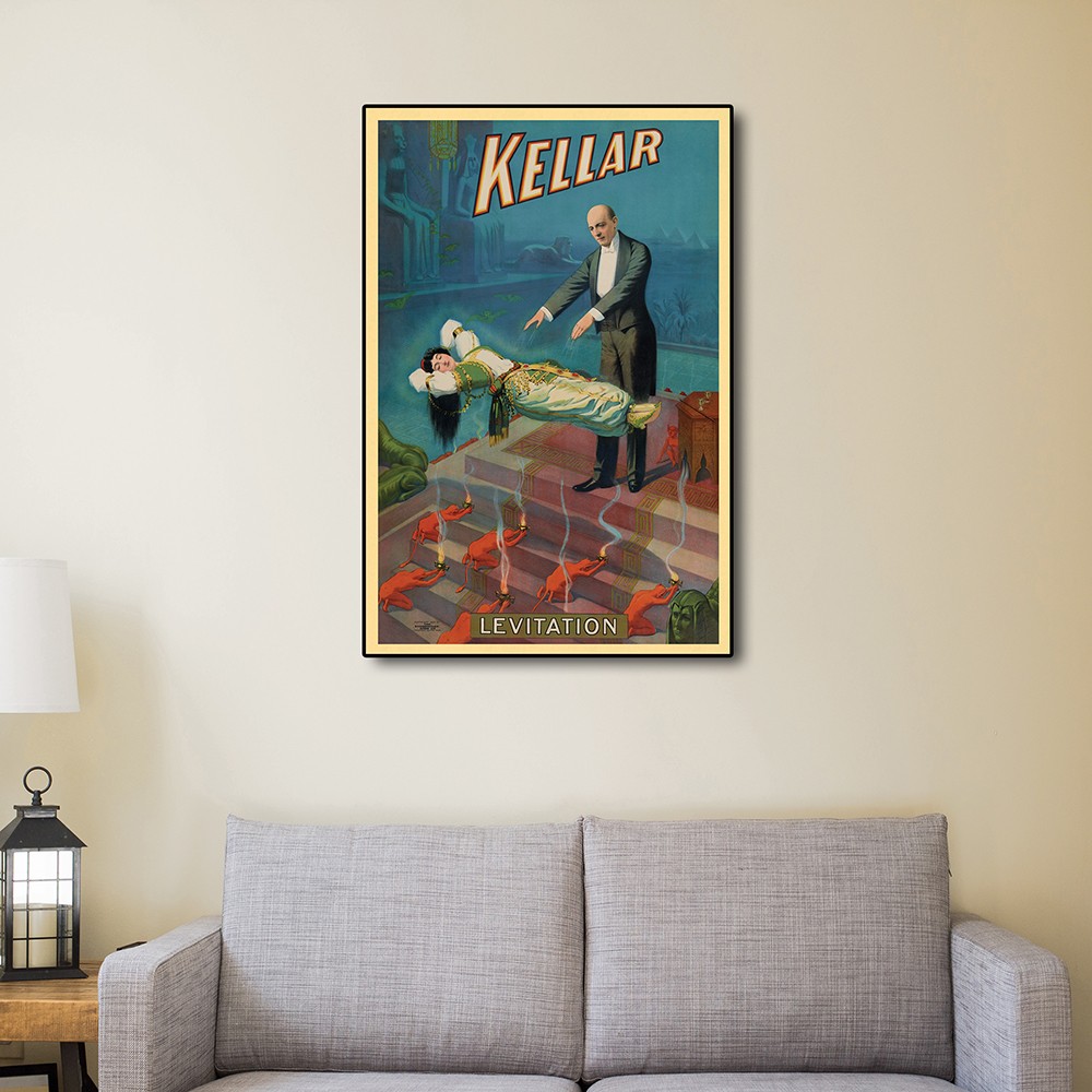 9" x 12" Kellar Levitation Vintage Magic Poster Wall Art - Image 4