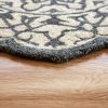 2?x 4?Navy and White Decorative Hearth Rug - Image 3