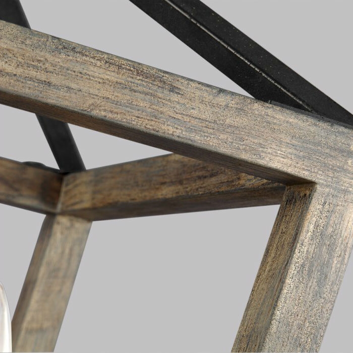 4 Light Lantern Adjustable Dimmable Square/Rectangle Chandelier - Image 4