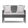 Modern 4-Piece Outdoor Grey Resin Wicker Patio Furniture Set with Cushions - Image 3