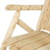 Outdoor Wooden Log Rocking Chair - Adirondack Style - Image 4