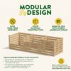Add on Kit for 174 Gallon Cedar Wood Compost Bin - Made in the USA - Image 2