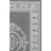 5'10 x 9'2 Grey White Medallion Indoor Outdoor Area Rug - Image 2