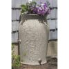 Grey SandStone 50-Gallon Plastic Urn Rain Barrel with Planter Top - Image 5