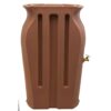 Terra Cotta 50-Gallon Plastic Urn Rain Barrel with Planter Top - Image 5