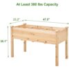 Solid Fir Wood Outdoor Raised Garden Bed Planter Box 2-ft x 4-ft x 30-inch High - Image 4