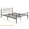 Full Size Traditional Powder Coated Slatted Metal Platform Bed - Image 4