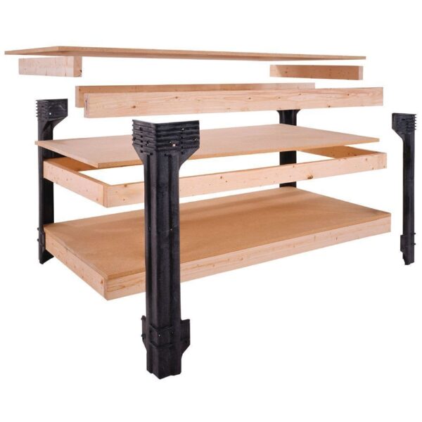 Workbench Shelving Unit Potting Bench Storage System - 2x4 Lumber Not Included - Image 2