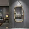30.5 Inch Bamboo Wall Mounted Bathroom Mirror - Image 2