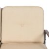 UV-Resistant Beige 2 Seater Ergo Patio Glider Loveseat Rocking Chair Bench - Image 5