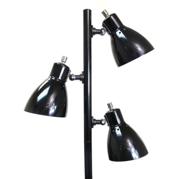 64-inch Black 3-Light Tree Lamp Spotlight Floor Lamp - Image 3