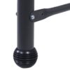 Black Adjustable 3 Seat Cushioned Porch Patio Canopy Swing Chair - Image 5
