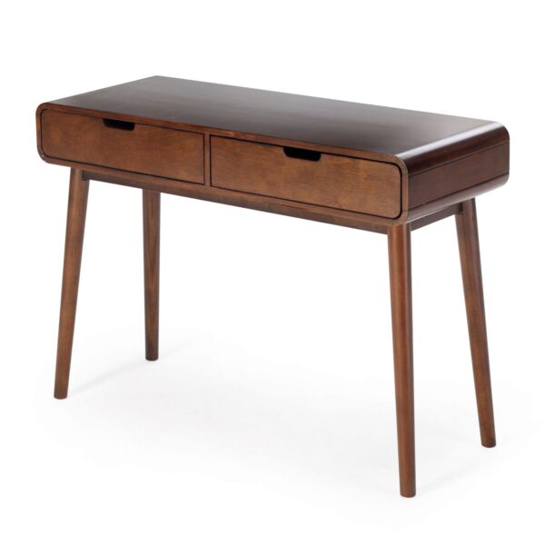 Modern Classic Solid Wood Console Sofa Table in Walnut Wood Finish - Image 3