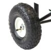 Heavy Duty Blue Wheelbarrow Steel Log Garden Cart - Image 5