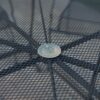 Oval 72 x 42 inch Black Wroght Iron Outdoor Patio Dining Table - Image 4