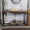 Solid Wood Top Sofa / Console Table with Metal Frame - Image 2