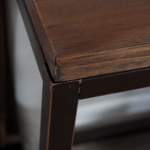 Solid Wood Top Sofa / Console Table with Metal Frame - Image 3