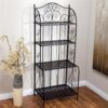 Outdoor / Indoor Durable Metal Bakers Rack Potting Bench Garden Shelving Unit - Image 4