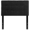 Twin size Modern Black Fabric Box-Stitch Upholstered Headboard - Image 2