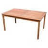 Rectangle 59 x 31.5-inch Solid Wood Patio Dining Table with Center Umbrella Hole - Image 2