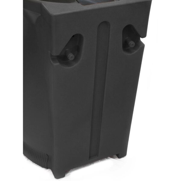 Black 65-Gallon Plastic Urn Rain Barrel with Planter Top - Image 4