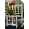 White Vinyl Outdoor Garden Classic Potting Bench with Shelves - Image 4