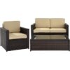 3-Piece Outdoor Patio Furniture Set with Chair Loveseat and Cocktail Table - Image 2
