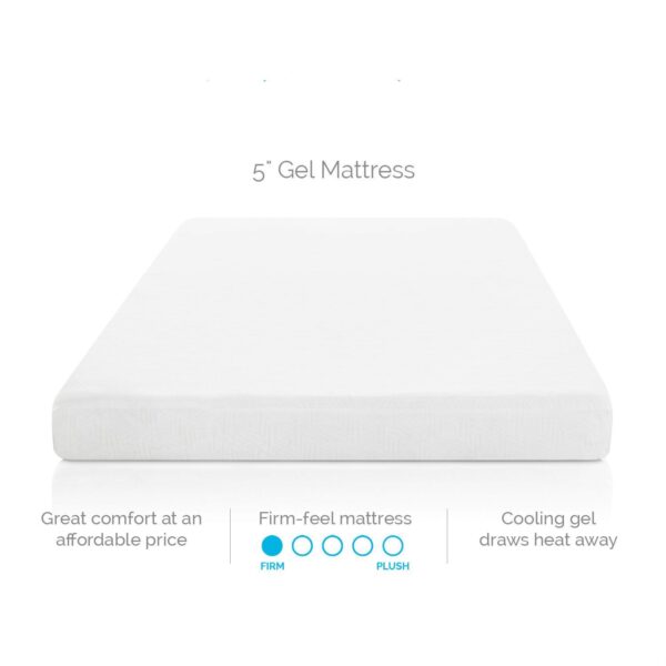 California King 5-inch Firm Gel Memory Foam Mattress - Image 3