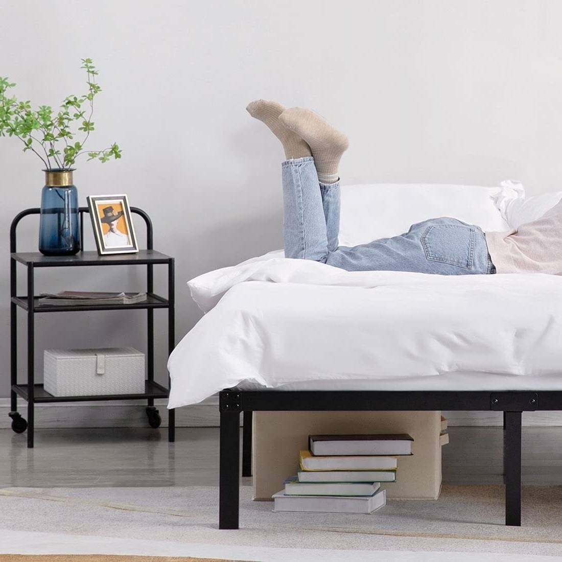 Cal King 16-inch Heavy Duty Metal Bed Frame with 3,500 lbs Weight Capacity - Image 3