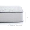 California King 6-inch Thick Innerspring Mattress with Quilted Cover - Medium Firm - Image 3