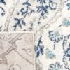 3' x 5' Coastal Blue Grey Damask Indoor Area Rug - Image 2