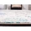 3' x 5' Coastal Blue Grey Damask Indoor Area Rug - Image 4