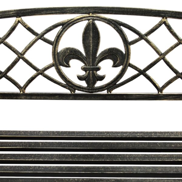 Farm Home Bronze Sturdy 2 Seat Porch Swing Bench Scroll Accents - Image 5