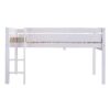 Twin size Kids Teens Bunk Loft Bed in White Wood Finish - Image 3