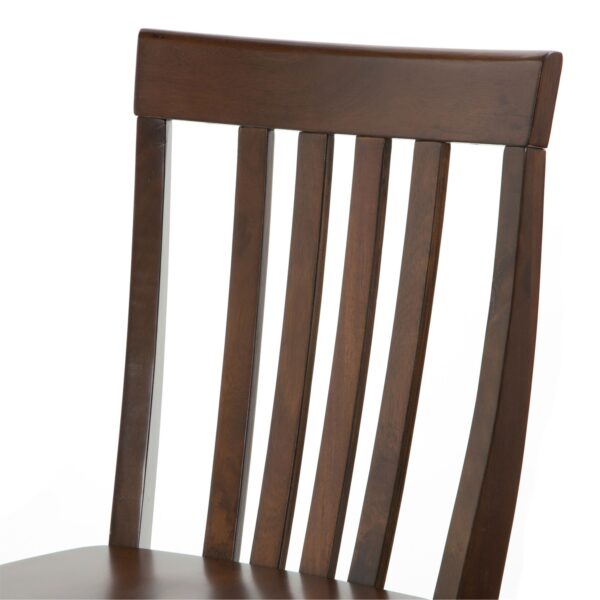 Set of 2 - Solid Hardwood 30-inch Bar Stools in Wood Mahogany Finish - Image 3