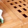 Natural Wood Potting Bench Garden Table with Bottom Shelf - Image 2